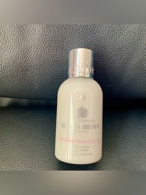 Molton Brown Delicious Rhubarb & Rose Body Lotion 100ml 3.3 fl.oz Travel Size
